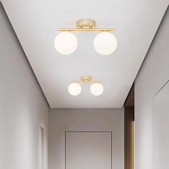 Luminastar Πλαφονιέρα Οροφής 35εκ. Χρυσή
