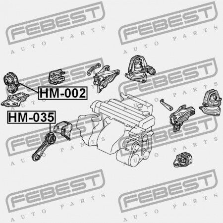 Μπροστινό Μαξιλάρι Κινητήρα Honda Accord Cb7 1990-1993 Eu 50830-sm4-020