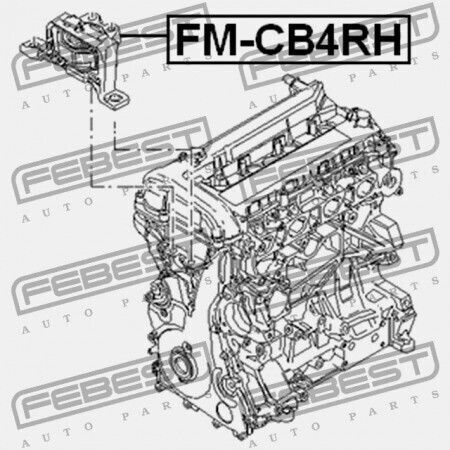 Right Engine Mount Hydraulic Ford Focus Cb4 2008-2011 Eu 1430066