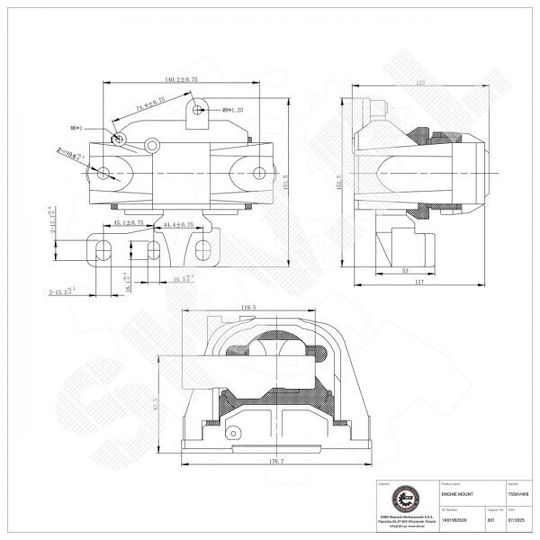 Suport Motor Dreapta Audi A3 Seat Altea Leon Skoda Octavia Ii Superb Ii Yeti VW Caddy Iii Eos Golf Plus V Golf Jetta