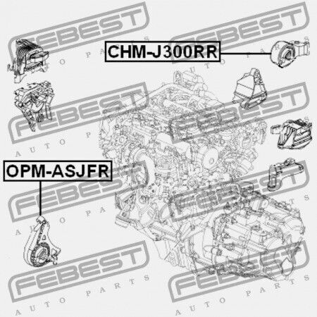 Febest Motorhalterung Für Opel Astra J 2010-2015