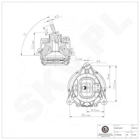 Rechtes Motorhalterung Für BMW Serie 1 2 3 4 22116855460