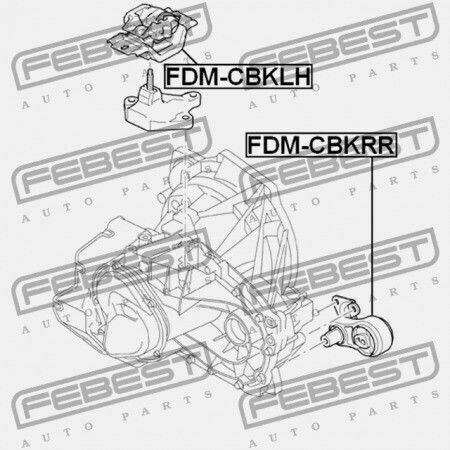 Perna stângă motor Ford Fiesta Fusion Cbk 2001 Eu 1221237