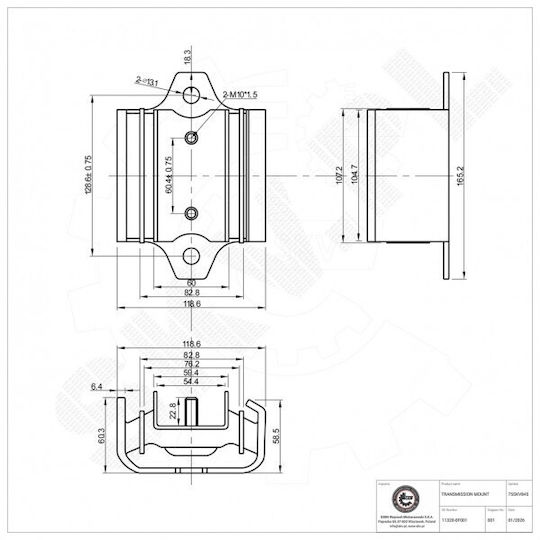 Задна Опора На Скоростна Кутия Nissan Pathfinder I Pick Up 11320-0f001