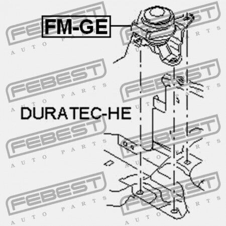 Right Engine Mount Hydraulic Ford Mondeo Ge 2000-2007 Eu 1123542