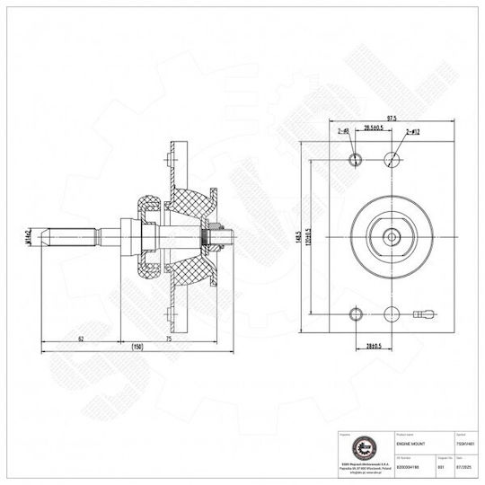 Left Engine Mount Nissan Interstar Opel Movano A Renault Master Ii 8200304198