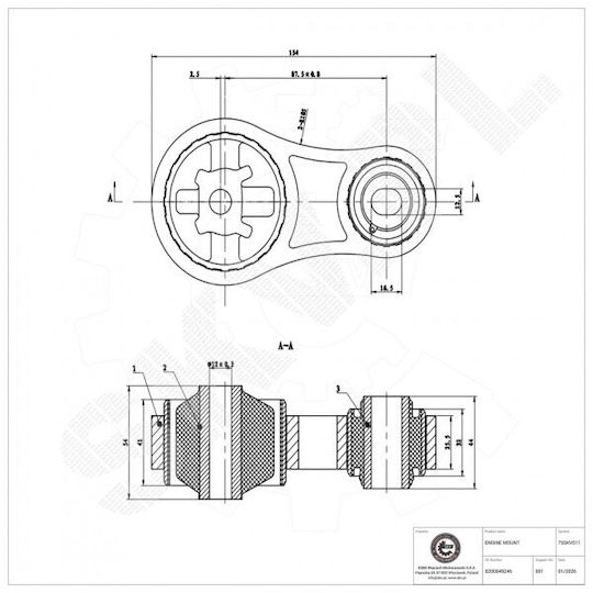 Suport Superior Față Motor Opel Vivaro A Renault Trafic Ii 8200049246