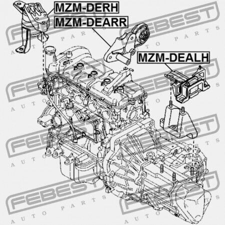 Perna Motor Spate Mazda 2 De 2007-2010 Eu D652-39-040