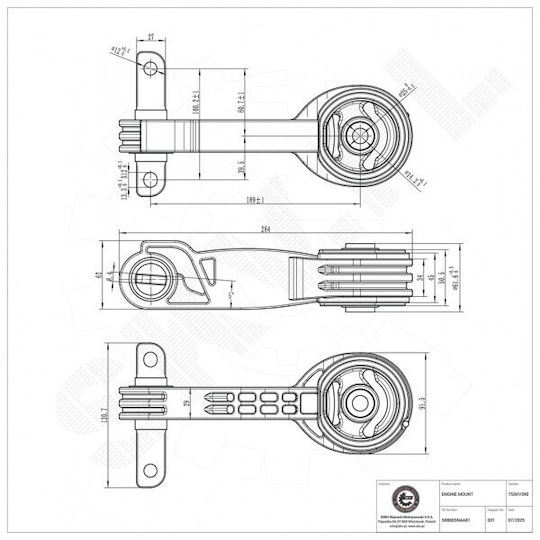 Δεξιό Στήριγμα Κινητήρα Honda Civic Viii 50880snaa81