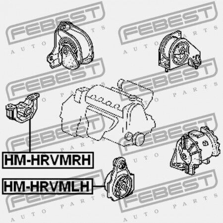 Motorhalterung Motor Vorne Rechts Honda Integra 4d Db6 Jp 50841-sr3-030