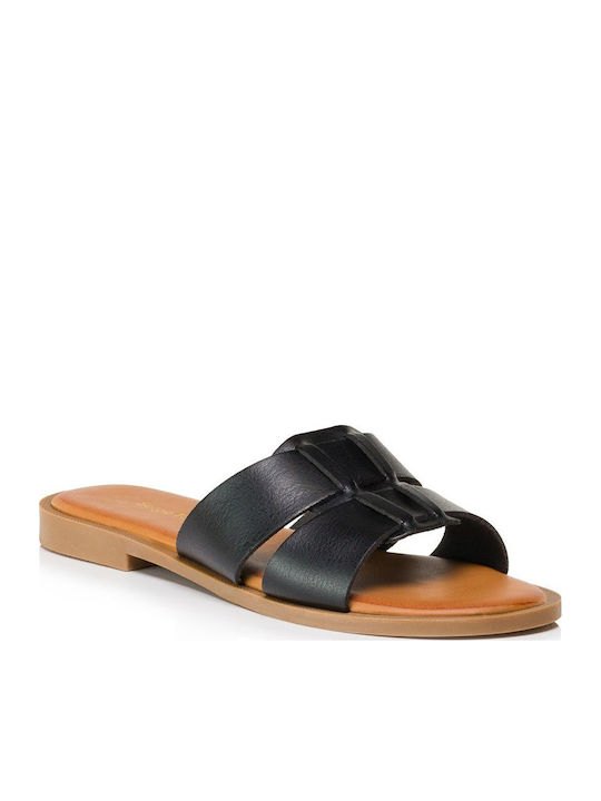 Mules With Heel In Black Colour
