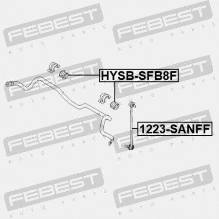 Febest Front Stabilizer Bushing Hyundai Grand Santa Fe 13 2013-2016 Gen