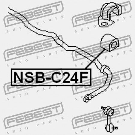 Front Stabilizer Ring Nissan Serena C24 1999.06-2005.05 Jp 54613-4n010