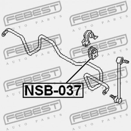 Febest Vorderseite Stabilisatorring Nissan Murano Z50 2002.09-2007.10 Ca 54613-ca006
