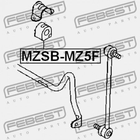 Μπροστινός Δακτύλιος Σταθεροποιητή Mazda 3 Bk 2003-2006 Eu Cc29-34-156c