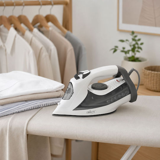 Ankor Steam Iron 2800W with Ceramic Plate and Continuous Steam Supply 30gr/min
