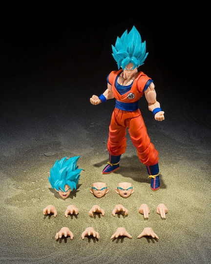 TAMASHII NATIONS Dragon Ball: Son Goku S.h.figuarts Dragon Ball Super: Super Saiyan God Super Saiyan Son Goku (Синя сила, надхвърляща границите) Фигура за действие