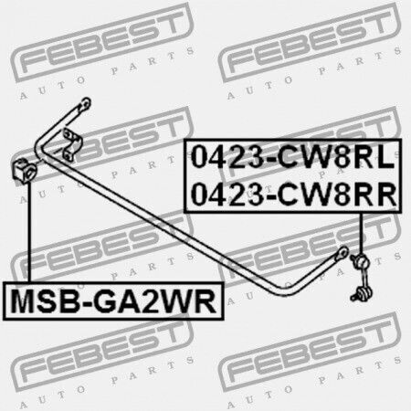 Stabilisatorring Hinterachse Für Mitsubishi Asx Ga0 2010.04-2013.01