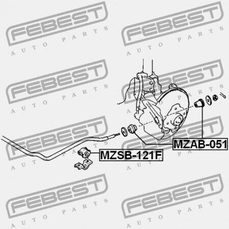 Inel Stabilizator Față Mazda Demio Dw 1996-1999 Jp D107-34-156