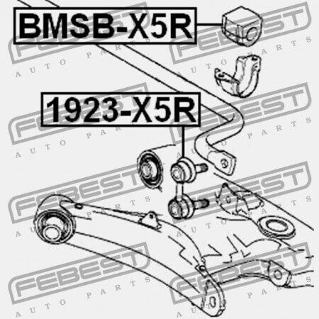 Πίσω Κουζινέτο Σταθεροποιητή Bmw X5 E53 1999-2006 Ece 33551096893