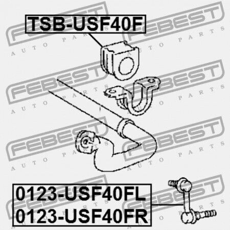 Μπροστινός Δακτύλιος Σταθεροποιητή Lexus Ls460/460l Usf4 2006.08-2012.09 Eu 48815-50200