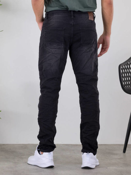 Pantaloni De Blugi Pentru Bărbați Slim Fit Negri