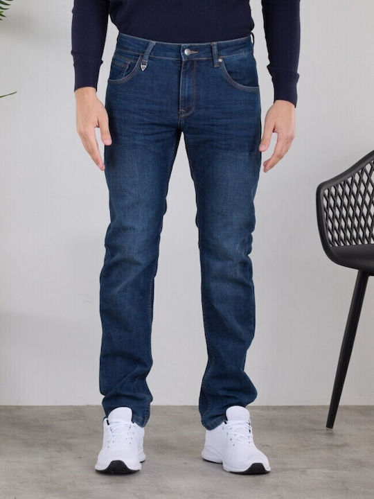 Pantaloni Jeans Pentru Bărbați Albastru Închis