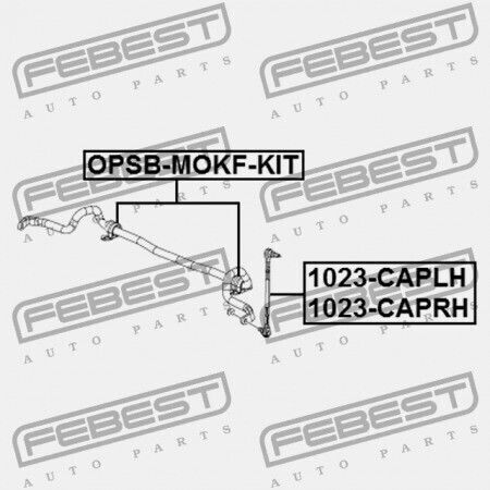 Преден Пръстен На Стабилизатор Комплект Opel Mokka J13 2013 350230