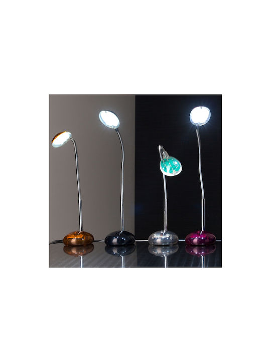 Brilliant Timmi LED Φωτιστικό Γραφείου με Εύκαμπτο Βραχίονα σε Πορτοκαλί Χρώμα