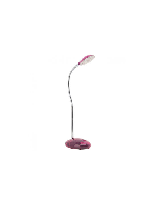 Brilliant Timmi LED Office Lighting with Flexible Arm in Pink Color