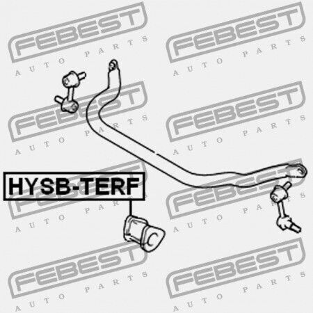 Febest Vorderachse Stabilisatorring Hyundai Terracan 2001 Gen 54816-h1100