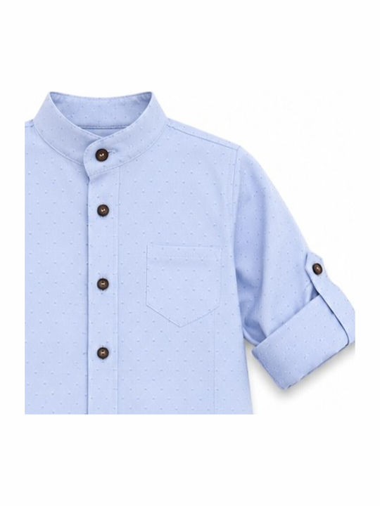 Kids Long-Sleeved Light Blue Shirt