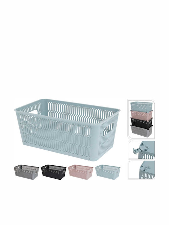 Koopman Plastic Black Storage Basket 29x16.5x11.5cm