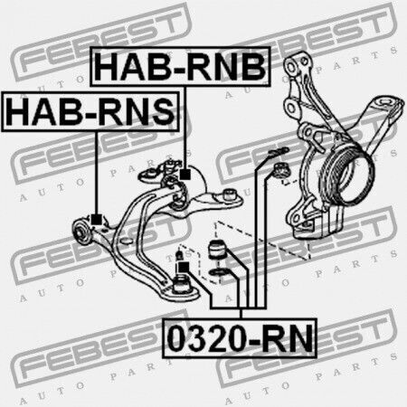 Пин Предно Долен Ръкохватка За Контрол Honda Stream Rn6 2007-2013 Jp 51350-sma-030