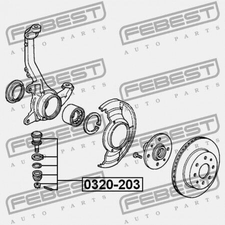 Febest Front Lower Control Arm Honda Civic Crx Ed9 1988-1991 Eu 51220-sh0-a01
