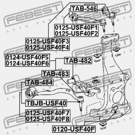 Lexus Ls460/460l Usf4 Front Hinge Pin 2006.08-2012.09 Eu 43202-59075