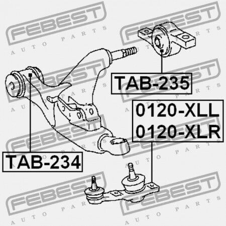 Vorderes U-Bolzen Für Toyota Crown Grs182 2004.11-2008.02 Gr 43340-39505