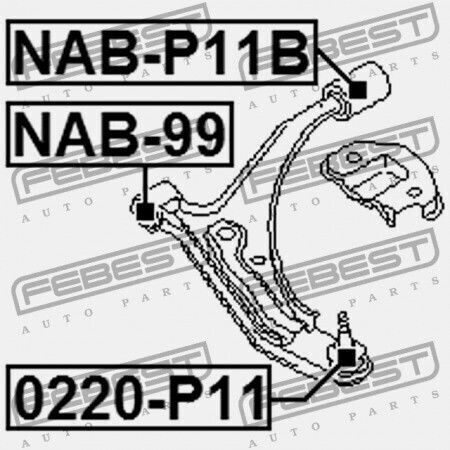 Пиърс Предно Долно Рамо За Управление NIssa Primera P11 1996.12-2001.12 Gl 54500-65j25