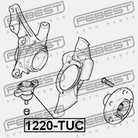 Μπροστινός Πείρος Αρθρώσεων Hyundai Tucson 04 -oct.2006 2004 Gen 51760-2e000
