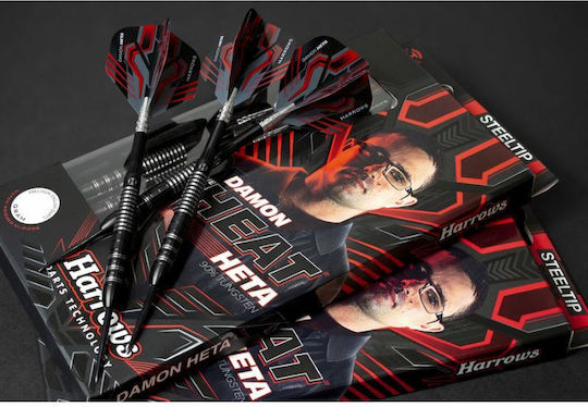 Harrows Damon Heta 90% Steeltip Darts Hs-tnk-000016452 Black