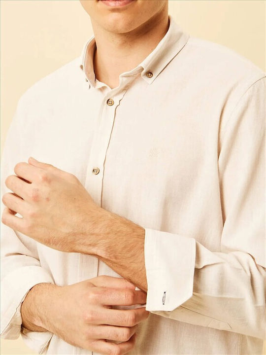 Long Sleeve Beige Shirt