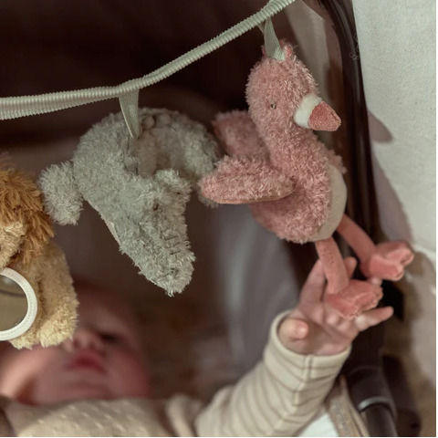 Little Dutch Hanging Stroller and Car Toy Fabric Garland for Newborns