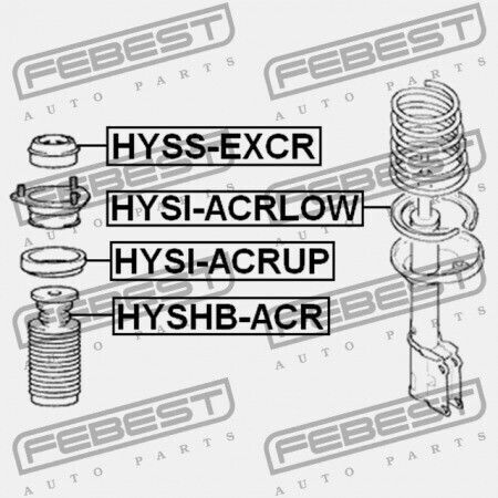 Febest Shock Absorber for Hyundai Accent