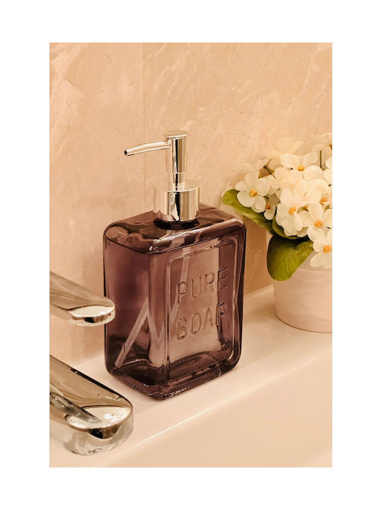 SteweHome Dispenser Κουζίνας Γυάλινο Μαύρο 500ml