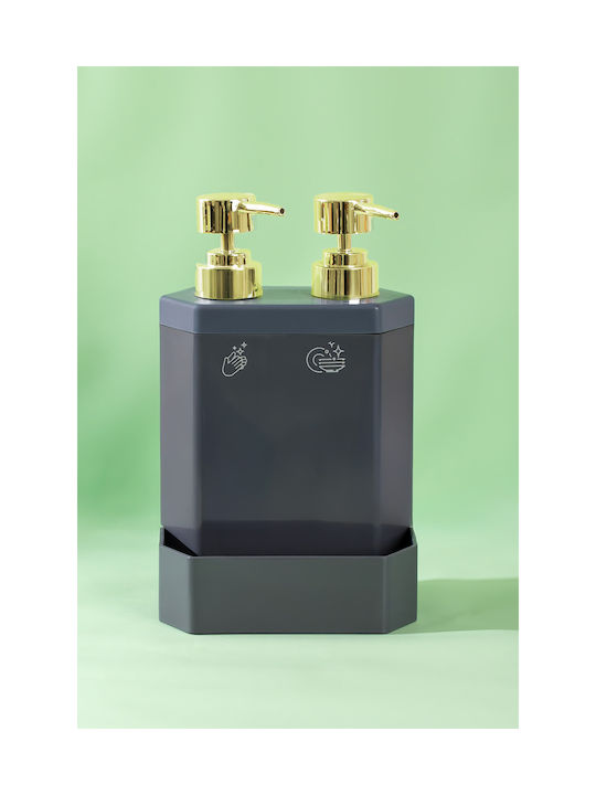 SteweHome Dispenser Κουζίνας Πλαστικό Γκρι 350ml
