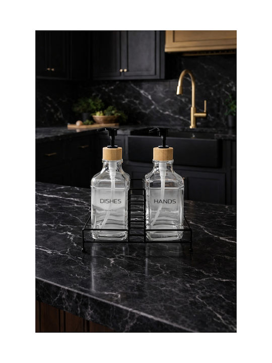 SteweHome Kitchen Glass White Dispenser 500ml