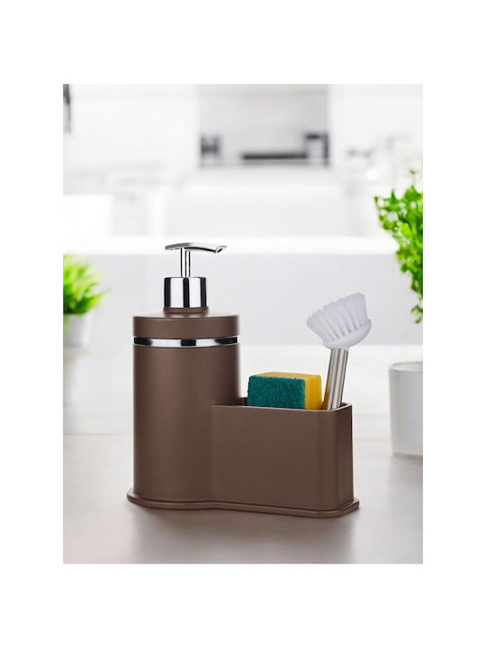 SteweHome Dispenser Κουζίνας Μεταλλικό Καφέ 300ml
