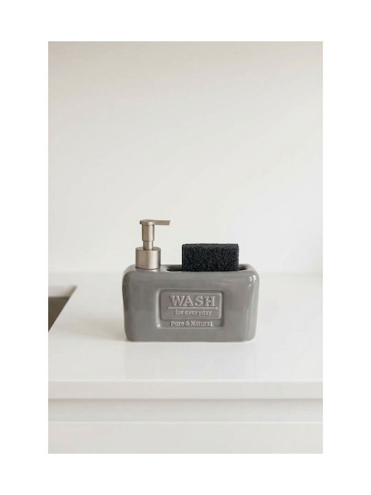 SteweHome Kitchen Ceramic Grey Dispenser 500ml