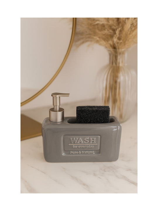 SteweHome Kitchen Ceramic Grey Dispenser 500ml