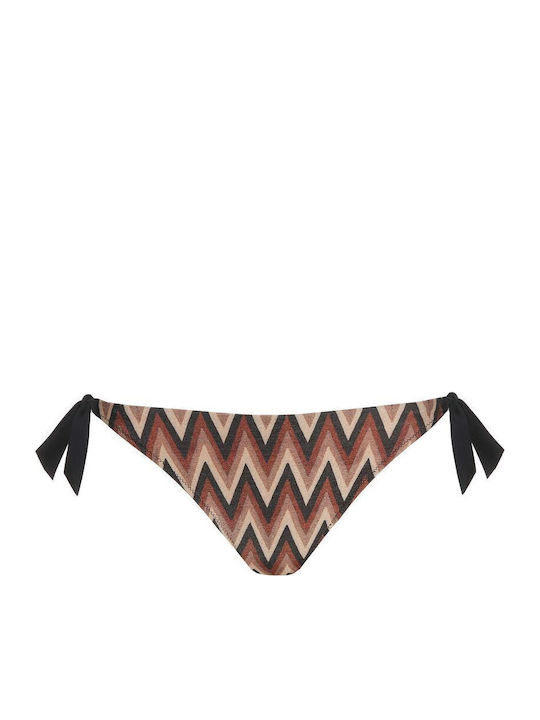 Bikinihosen Slip mit Schnürung Braune